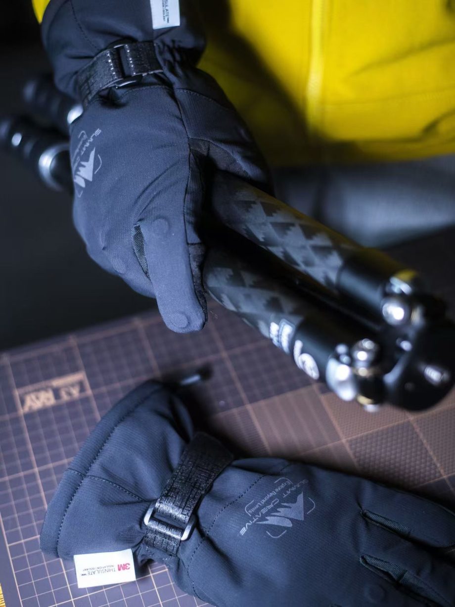 Summit Creative XLarge (XL) Professional Photography Gloves Luminous series (Black)